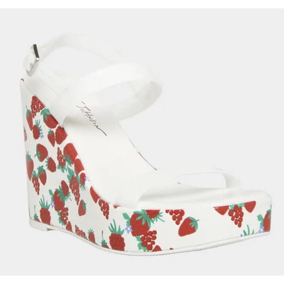 Betsey Johnson Shoes - NEW Betsey Johnson Landry Berry Wedge Platform Sandal Size 8.5